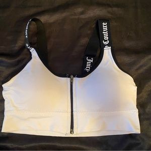 Juicy couture zip up bralette